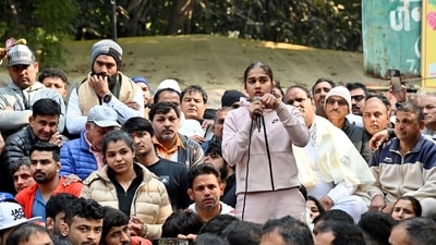 The protesting wrestlers will again meet sports minister Anurag Thakur on Friday. The protesting wrestlers will again meet sports minister Anurag Thakur on Friday.