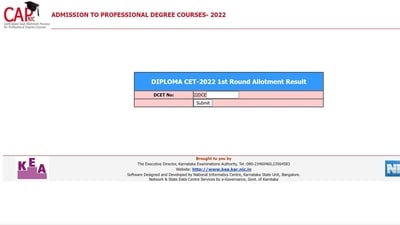 Karnataka DCET first round seat allotment list out at cetonline.karnataka.gov.in Karnataka DCET first round seat allotment list out at cetonline.karnataka.gov.in
