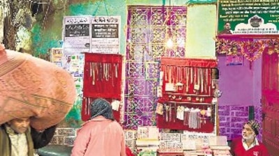 Usman—everybody calls him Naushe Bhai—is a merchant of artificial jewellery in Old Delhi’s Chitli Qabar Chowk Usman—everybody calls him Naushe Bhai—is a merchant of artificial jewellery in Old Delhi’s Chitli Qabar Chowk