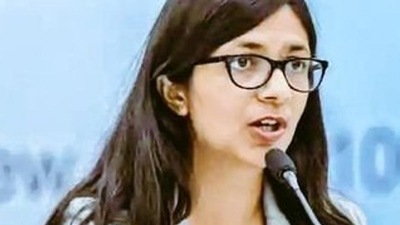 Delhi Commission for Women chief Swati Maliwal. (Twitter) (HT_PRINT)