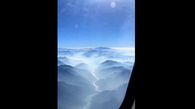 Mesmerising view of a flight between Delhi and Kullu. (Instagram/@ishita_kaul_photography)