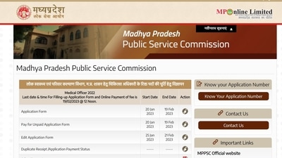 MPPSC MO recruitment 2023: Application begins for 1456 Medical Officer posts MPPSC MO recruitment 2023: Application begins for 1456 Medical Officer posts