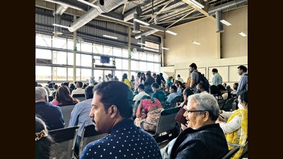 To accommodate more flyers at the Shirdi airport, authorities have planned to set up a temporary waiting terminal. The construction of the facility will begin soon. (HT PHOTO) To accommodate more flyers at the Shirdi airport, authorities have planned to set up a temporary waiting terminal. The construction of the facility will begin soon. (HT PHOTO)