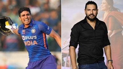 Shubman Gill remembered Yuvraj Singh after his record-breaking 208 against New Zealand (PTI/Getty) Shubman Gill remembered Yuvraj Singh after his record-breaking 208 against New Zealand (PTI/Getty)