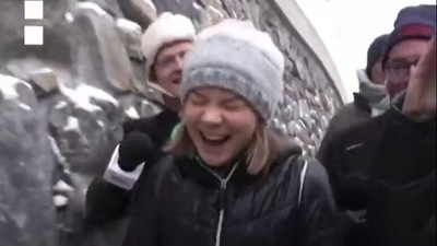 Davos 2023: Greta Thunberg is at Davos to lead a climate march on the last day of talks at the World Economic Forum. (twitter) Davos 2023: Greta Thunberg is at Davos to lead a climate march on the last day of talks at the World Economic Forum. (twitter)