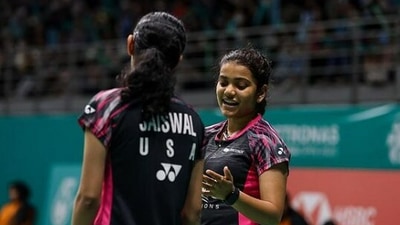 Srivedya Gurazada (L) with women's doubles partner Ishika Jaiswal (Instagram) Srivedya Gurazada (L) with women's doubles partner Ishika Jaiswal (Instagram)