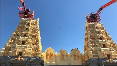 The act was noticed by devotees who came for 'darshan' during the three-day 'Thai Pongal' festival being celebrated by Australia's Tamil Hindu community. (source:Shri Shiva Vishnu Temple's official website)