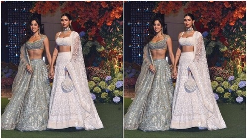 The Kapoor sisters looked pretty in lehengas. (HT Photos/Varinder Chawla) The Kapoor sisters looked pretty in lehengas. (HT Photos/Varinder Chawla)