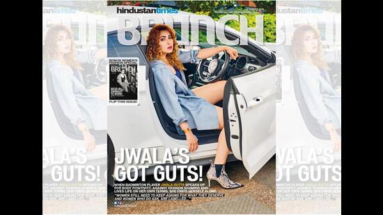 Jwala Gutta on the cover of HT Brunch Jwala Gutta on the cover of HT Brunch