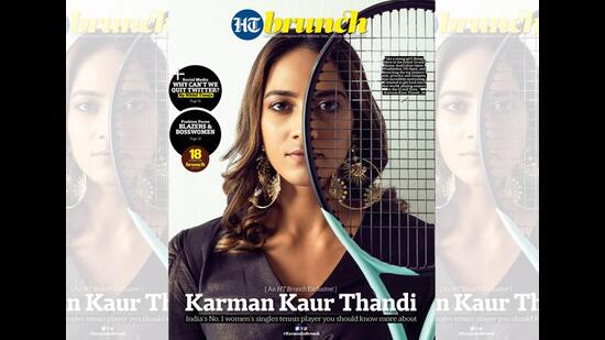 Karman Kaur Thandi on the cover of HT Brunch Karman Kaur Thandi on the cover of HT Brunch