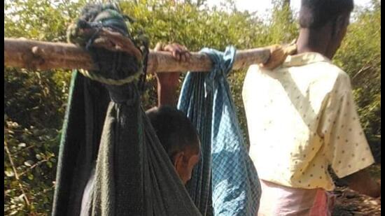 According to the locals, more than ten villages under the Male Mahadeshwara Hills Gram Panchayat do not have proper road facilities and transport systems. (HT Photo) According to the locals, more than ten villages under the Male Mahadeshwara Hills Gram Panchayat do not have proper road facilities and transport systems. (HT Photo)