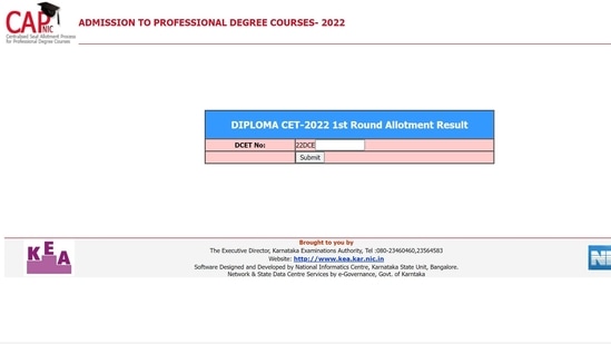 Karnataka DCET first round seat allotment list out at cetonline.karnataka.gov.in