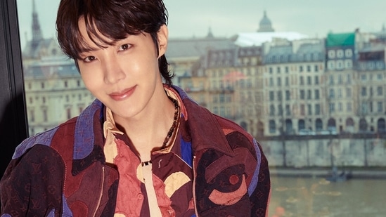 J-Hope goes bold in Louis Vuitton's camouflage look at Paris Fashion Week