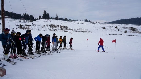 The minimum temperature at Gulmarg in Baramulla district was minus 7.6 degrees Celsius. (AP)
