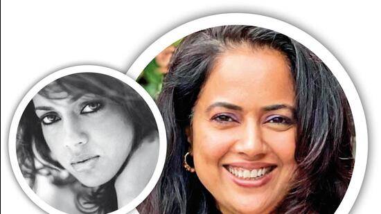 Sameera Reddy at 22 (left) and at 44 (right)