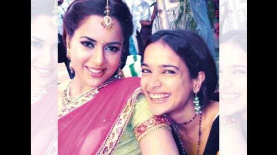 With sister Sushma in Chennai while shooting for a film With sister Sushma in Chennai while shooting for a film
