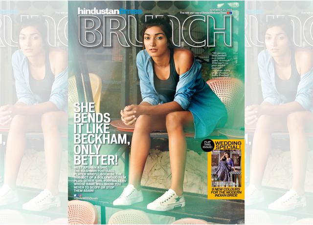 Afshan Ashiq on the cover of HT Brunch Afshan Ashiq on the cover of HT Brunch