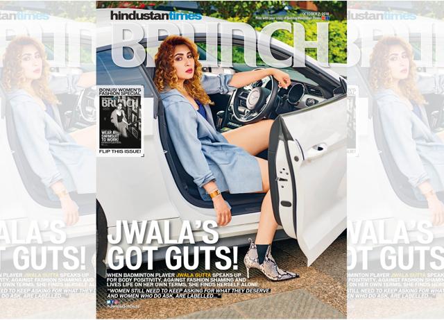 Jwala Gutta on the cover of HT Brunch Jwala Gutta on the cover of HT Brunch