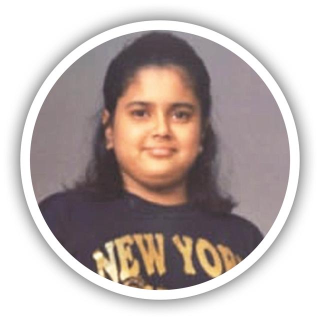 Sameera when she was a 12-year-old Sameera when she was a 12-year-old