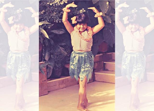 Practising her dance steps on the terrace of her Mumbai residence as a kid Practising her dance steps on the terrace of her Mumbai residence as a kid