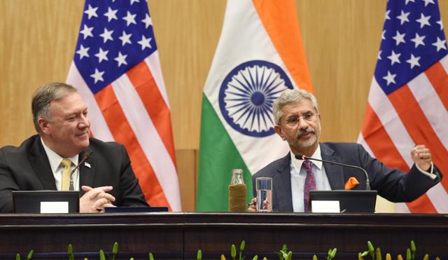 Jaishankar and Pompeo (HT Photo) Jaishankar and Pompeo (HT Photo)