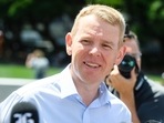 Chris Hipkins, New Zealand's incoming prime minister, during a news conference outside Parliament in Wellington, New Zealand, on Saturday. Chris Hipkins, New Zealand's incoming prime minister, during a news conference outside Parliament in Wellington, New Zealand, on Saturday.