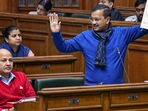 New Delhi: Delhi Chief Minister Arvind Kejriwal speaks during a session of the Delhi Legislative Assembly, in New Delhi, Tuesday(PTI) New Delhi: Delhi Chief Minister Arvind Kejriwal speaks during a session of the Delhi Legislative Assembly, in New Delhi, Tuesday(PTI)