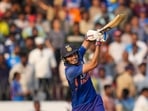 Shubman Gill plays a shot during the first ODI cricket match between India and New Zealand, at Rajiv Gandhi International Cricket Stadium, in Hyderabad.(PTI) Shubman Gill plays a shot during the first ODI cricket match between India and New Zealand, at Rajiv Gandhi International Cricket Stadium, in Hyderabad.(PTI)