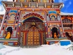 Badrinath Temple in the backdrop of snow-covered mountains in Uttarakhand. (PTI Photo) Badrinath Temple in the backdrop of snow-covered mountains in Uttarakhand. (PTI Photo)