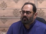 Union minister Rajeev Chandrasekhar.(ANI) Union minister Rajeev Chandrasekhar.(ANI)