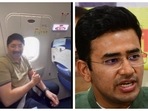 DMK MP posted a video on his flight to mock at Karnataka MP Tejasvi Surya. 