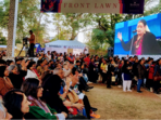 Usha Uthup at JLF. Usha Uthup at JLF.