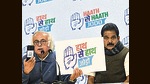 Congress leaders Jairam Ramesh and KC Venugopal address a press conference on a campaign launch 'Hath Se Hath Jodo', at party headquarters, 24 Akbar Road, in New Delhi on Saturday. (Shrikant Singh) Congress leaders Jairam Ramesh and KC Venugopal address a press conference on a campaign launch 'Hath Se Hath Jodo', at party headquarters, 24 Akbar Road, in New Delhi on Saturday. (Shrikant Singh)