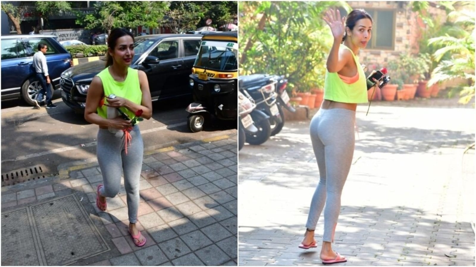 Malaika Arora’s weekend fitness fashion is all about bright neon