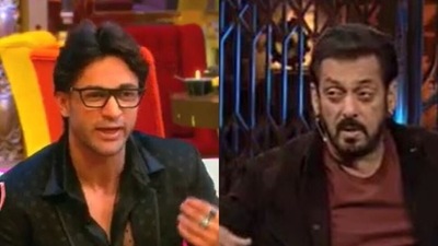Salman Khan schooled Shalin Bhanot on Bigg Boss 16. Salman Khan schooled Shalin Bhanot on Bigg Boss 16.