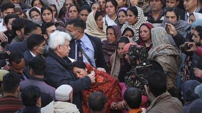 Deputy commissioner of Rajouri Vikas Kundal visited the bereaved families and presented appointment letters to the kin, an official said. The appointments were sanctioned and announced by lieutenant governor Manoj Sinha. (PTI file photo)