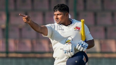Sarfaraz Khan (PTI) Sarfaraz Khan (PTI)