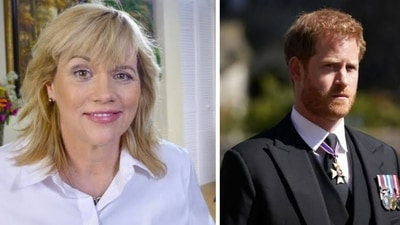 Meghan Markle's estranged sister Samantha Markle slammed Prince Harry and called him "emotionally underdeveloped." Meghan Markle's estranged sister Samantha Markle slammed Prince Harry and called him "emotionally underdeveloped."
