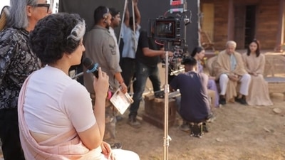 Kangana Ranaut essays the role of late Prime Minister Indira Gandhi in Emergency. Kangana Ranaut essays the role of late Prime Minister Indira Gandhi in Emergency.
