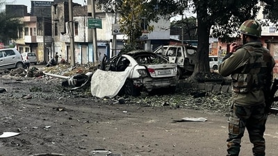 Twin blasts occurred in Narwal area of Jammu. (Waseem Andrabi / Hindustan Times) Twin blasts occurred in Narwal area of Jammu. (Waseem Andrabi / Hindustan Times)