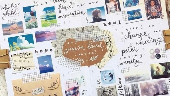 Create a vision board: Creating a vision board can be a powerful tool for setting realistic goals and creating a vision for your life. It allows you to visualize your goals and the life you want to create, which can help to keep you motivated and on track.(Pinterest)
