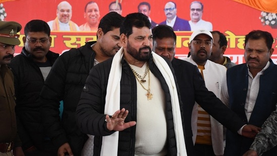 Wrestling Federation of India (WFI) president Brij Bhushan Sharan Singh (Photo by AFP)