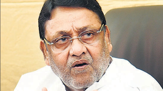 Nawab Malik was arrested by the Enforcement Directorate (ED) on February 23, 2022 in connection with a money laundering case registered on February 11 last year against gangster Dawood Ibrahim and some of his close aides. (HT PHOTO)