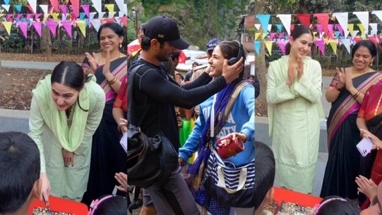 Sara Ali Khan cut cakes and sang with NGO kids on Sushant Singh Rajput's birth anniversary.