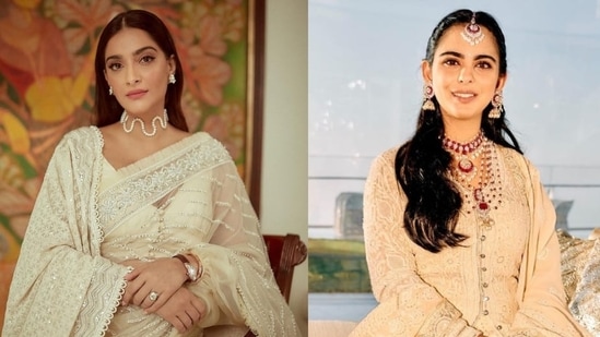 Sonam Kapoor liked Isha Ambani's look from Anant Ambani and Radhika Merchant's engagement.