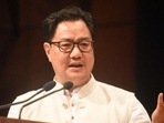 Union law minister Kiren Rijiju (HT file) Union law minister Kiren Rijiju (HT file)