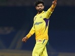 Ravindra Jadeja in action for CSK. Ravindra Jadeja in action for CSK.