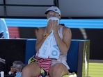 Iga Swiatek of Poland wipes the sweat from her face during her fourth round match against Elena Rybakina of Kazakhstan at the Australian Open (AP) Iga Swiatek of Poland wipes the sweat from her face during her fourth round match against Elena Rybakina of Kazakhstan at the Australian Open (AP)