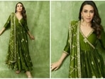 Karisma Kapoor has been winning hearts since the 90s. The actor has always prioritised her physique and maintained her toned figure. She is ageing like fine wine and is still managing to grab eyeballs. Her latest Instagram photos features the actor in her ethnic best. (Instagram/@therealkarismakapoor)