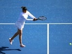 India tennis star Sania Mirza in action.(Twitter) India tennis star Sania Mirza in action.(Twitter)